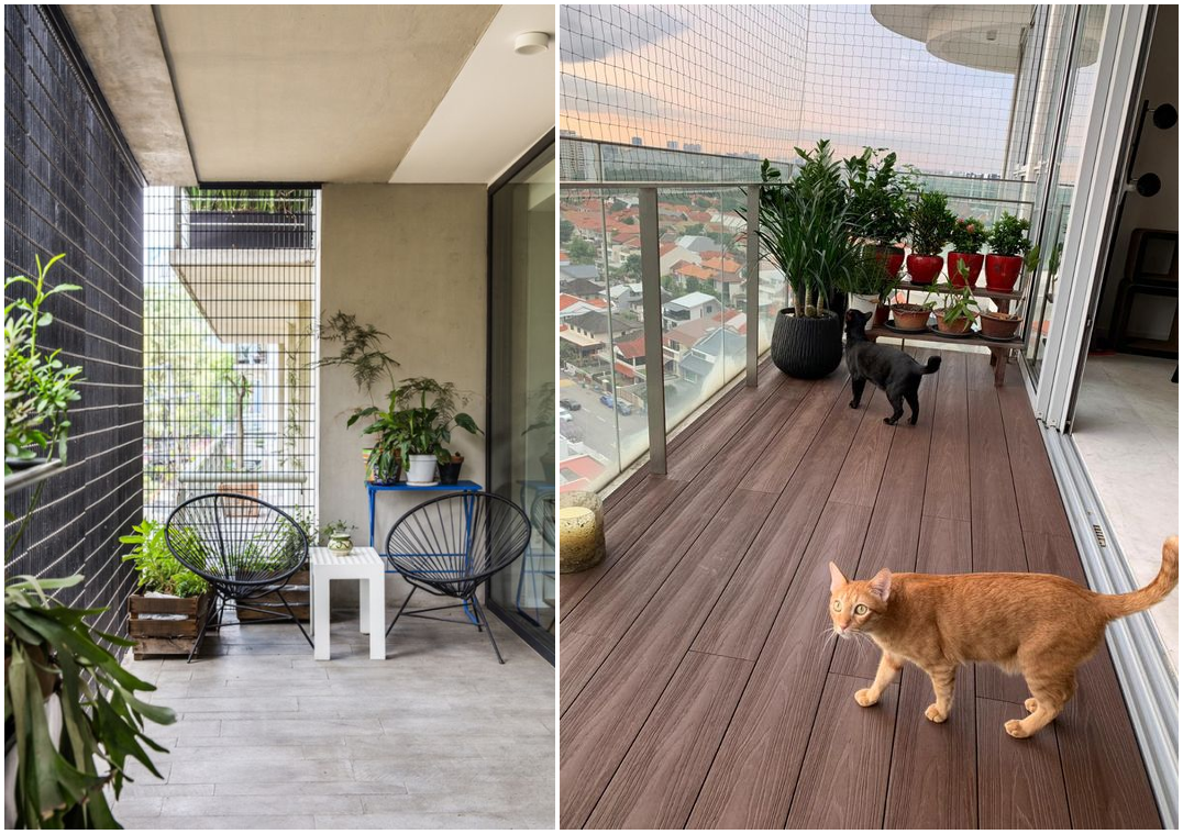 住高层物业不让封阳台,还好我家机智,全部装防护网,安全又通风