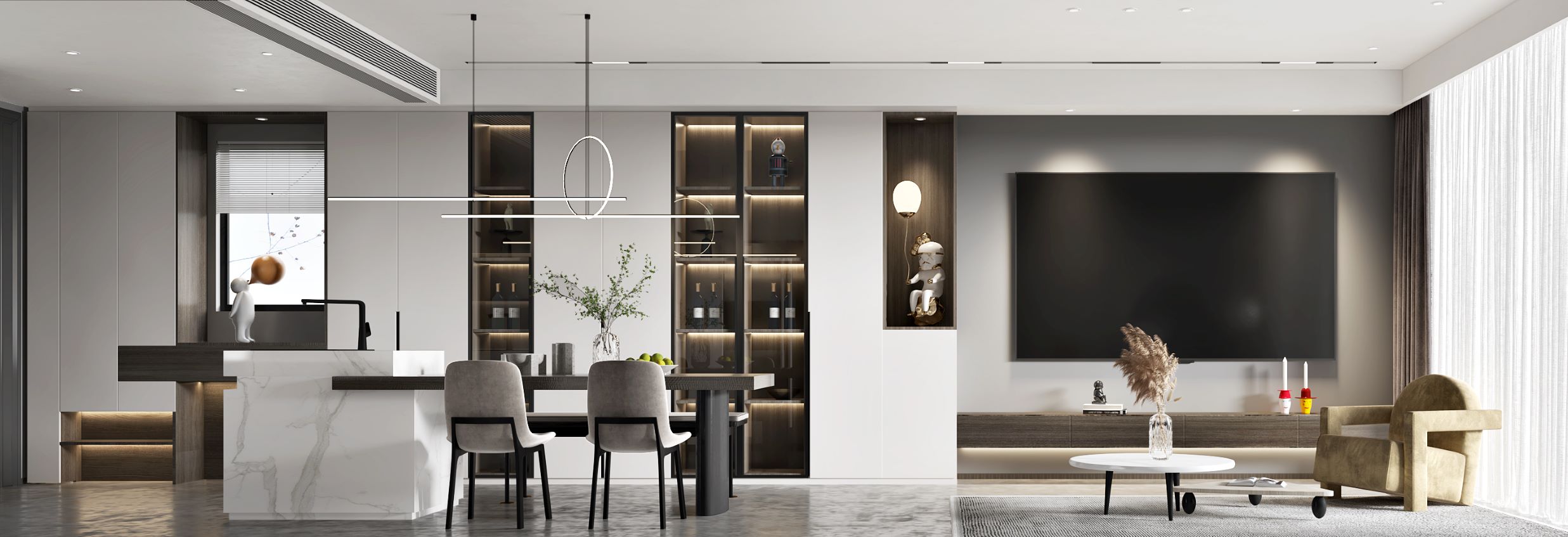 对孩子来说,最珍贵的礼物是父母的陪伴丨160㎡现代风格