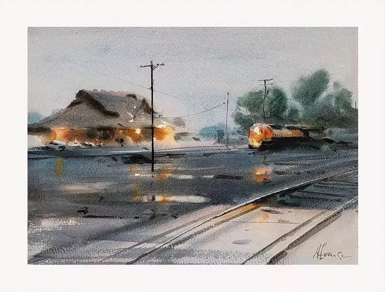 安迪|Andy Evansen(安迪)的水彩作品简约、明快、大气,非常有味道