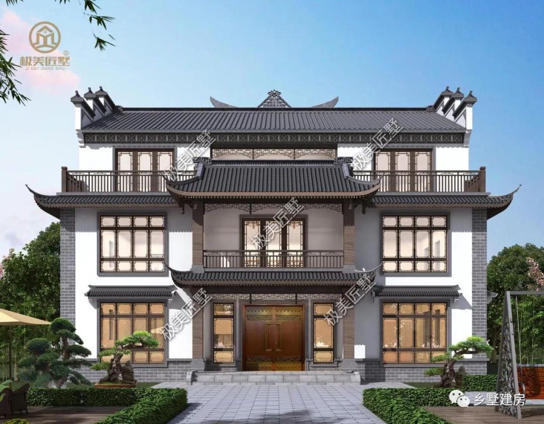 五款苏派风格自建房,稳重内敛,给你打造温馨舒适的家