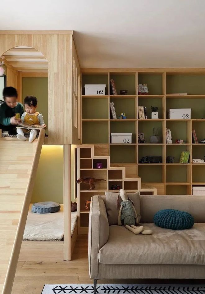 他将儿童乐园“搬进”居室,完工效果太惊艳,美得像电影场景