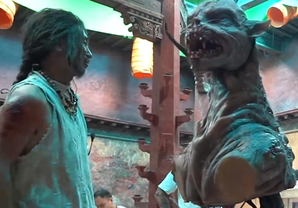 花絮|《昆仑神宫》幕后拍摄花絮,食罪巴鲁好逼真,棚内拍雪山可以理解