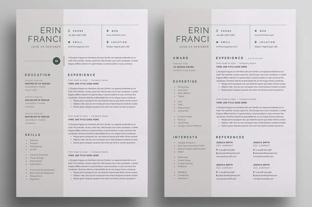 国外简历设计欣赏！亮出你的风格