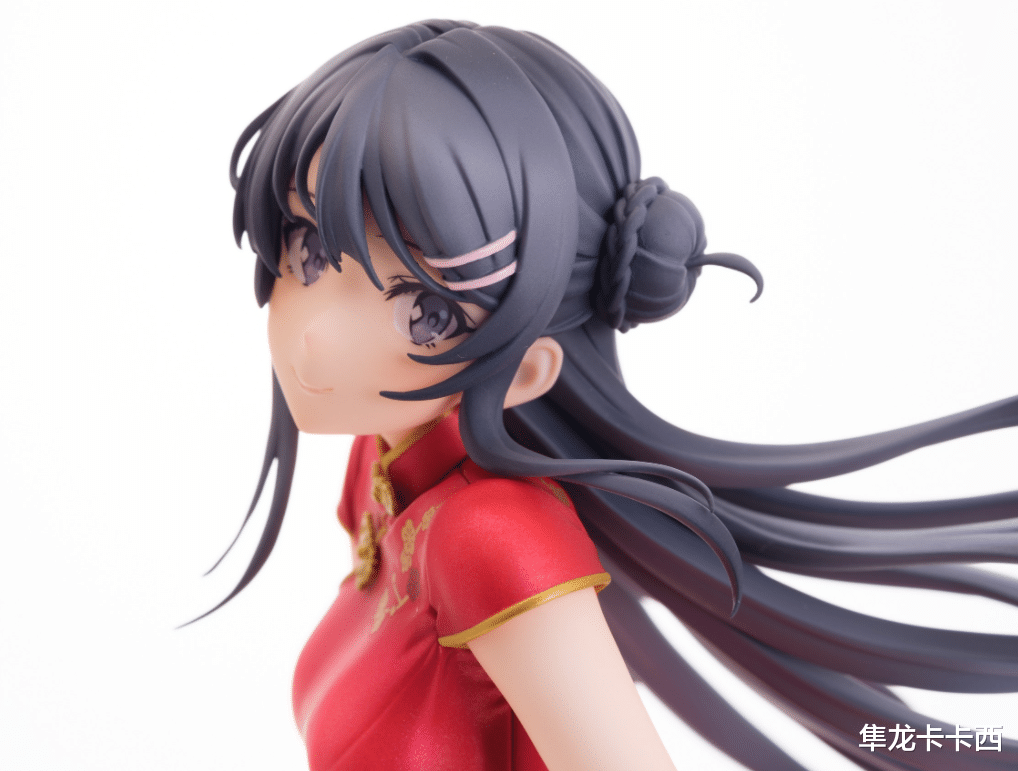 手办|兔女郎学姐樱岛麻衣旗袍手办样品 少了灵魂级的袜子也不影响骗氪