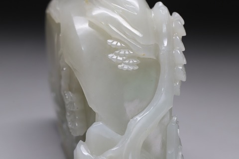 |和田玉籽料“枣红皮 指日高升”山子