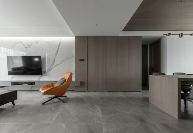 123平现代简约三居室,将空间利用合理有足够的储物空间