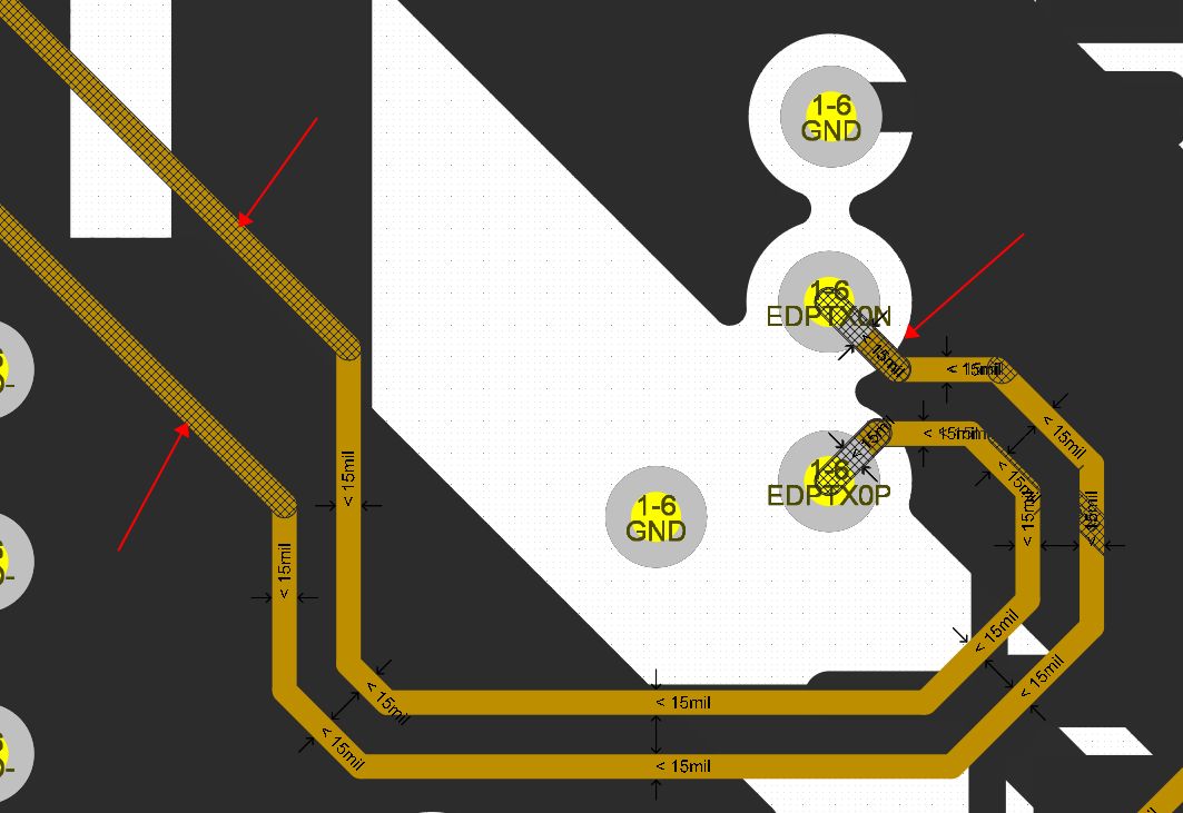 手机厂商|Altium Designer走差分线出现网格是什么原因？
