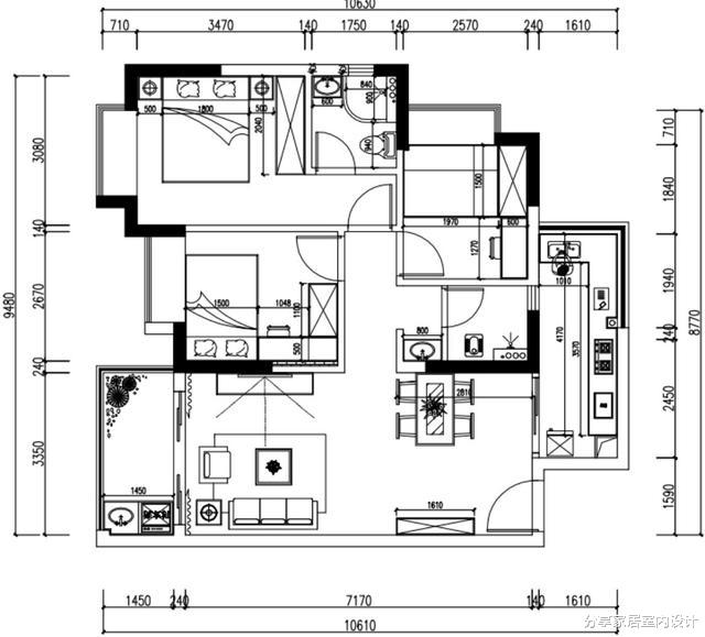 这是我见过最舒适的小三房了，全屋好看不复杂，一家生活很幸福！