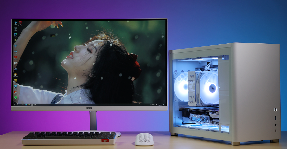 显卡|给小老弟装台好看的小体积主机：12400+B660迫击炮+3070Ti显卡