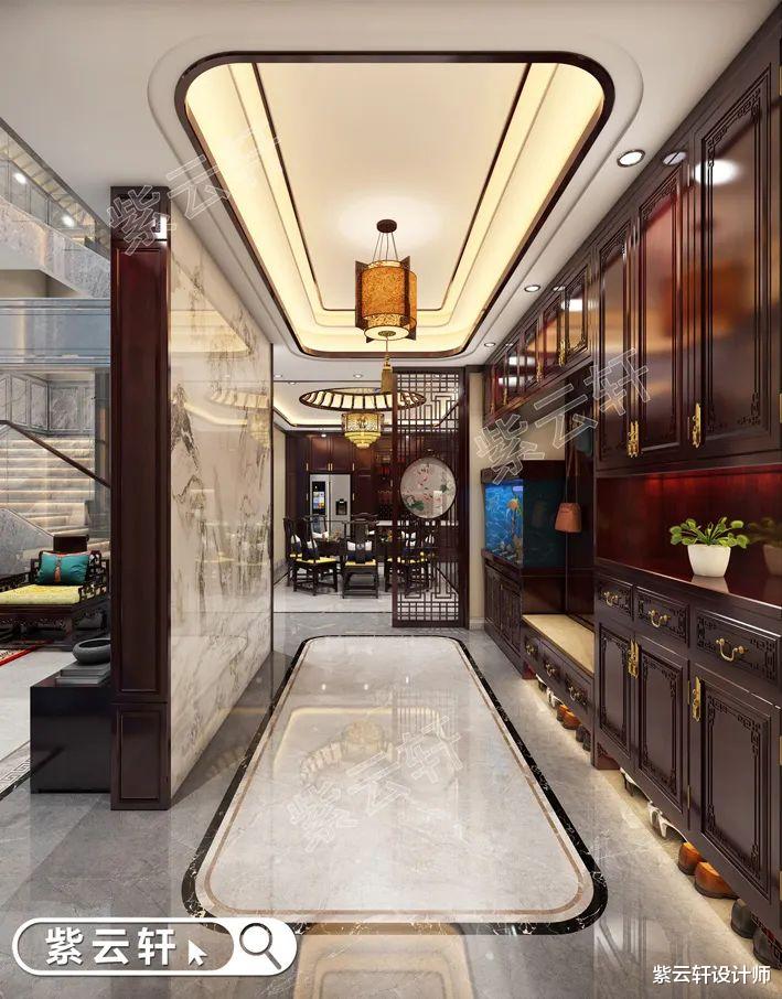 中式风格玄关设计,入户诗情画意,方寸之间皆优雅