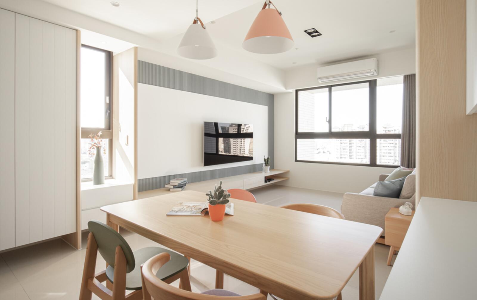 往往越省钱的装修，其实越实用，看她66㎡小家，一进门就很清爽