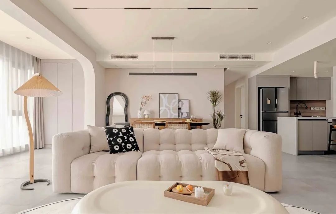 老房改造|120㎡三居室,奶油色+弧形门,100%还原了我梦想的家!