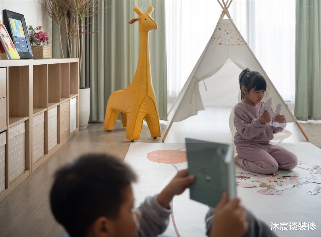 她家去客厅化,乐园般的空间小孩大人都喜欢,清新的北欧风好温馨