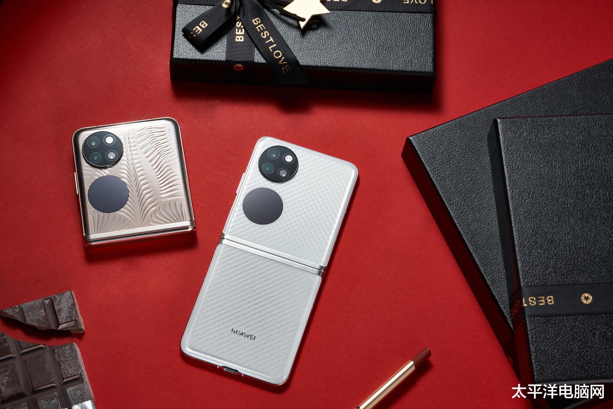 华为p50|华为P50 Pocket图赏：情人节还送花？精致灵巧的它不香吗？