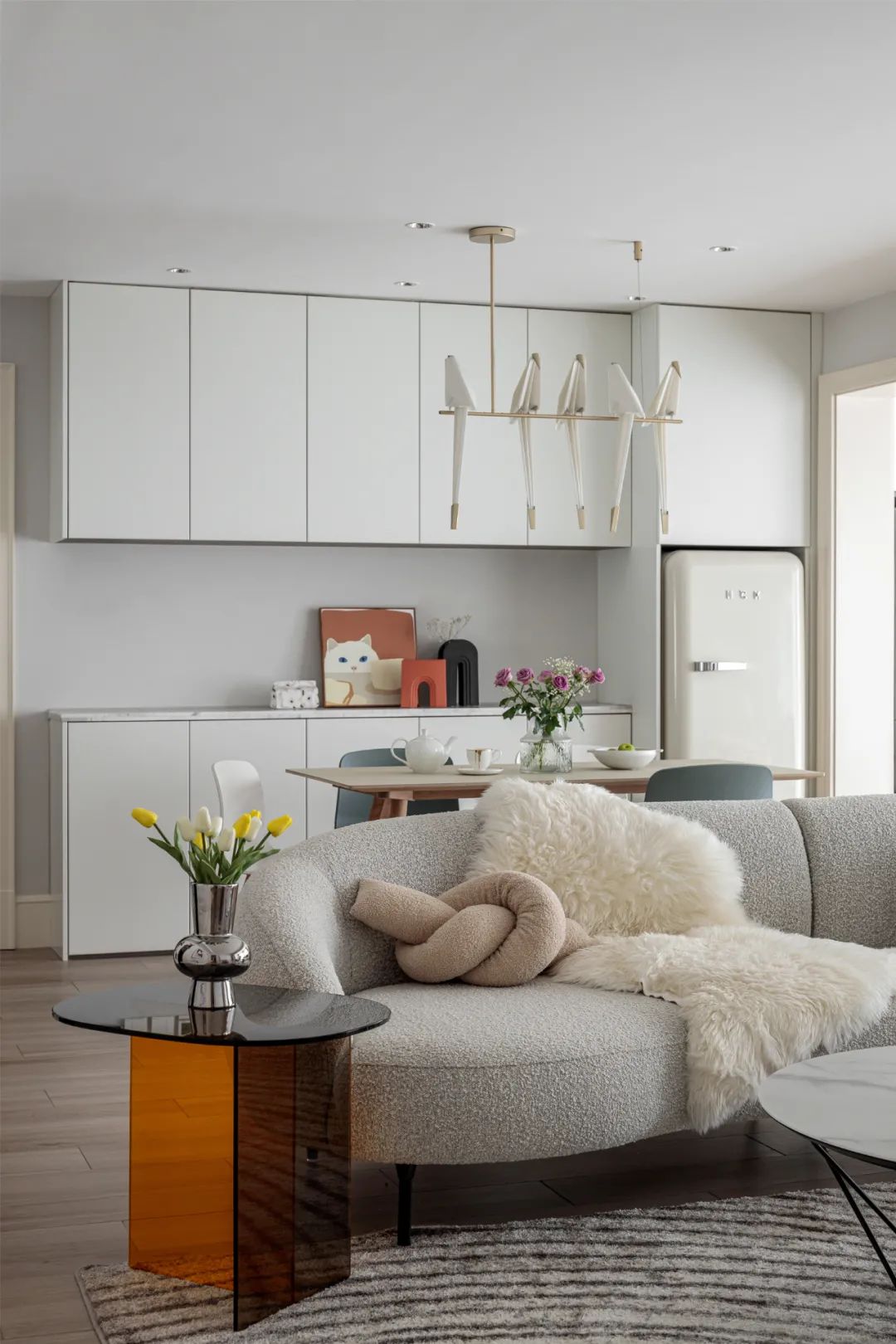 装修案例 | 140㎡偏北欧风格,多种调色点缀空间,感受生活的多姿多彩