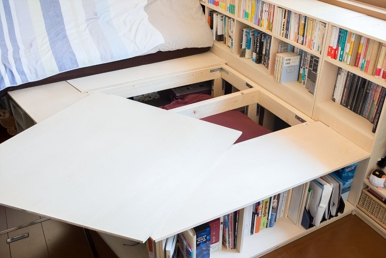 |这位宅男太厉害了,把23㎡迷你小屋,藏满书籍