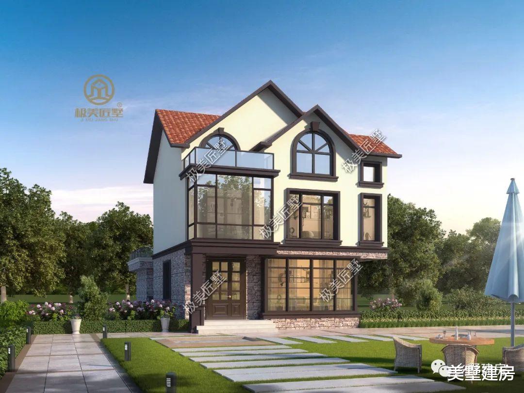 两开间的田园风别墅,这个设计既精致又独特,喜欢就收藏