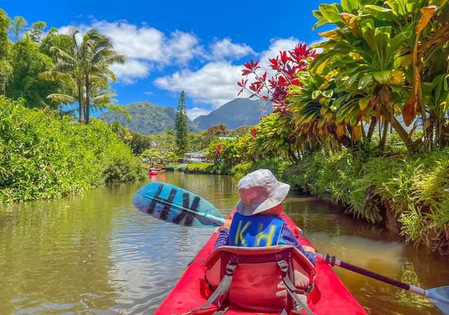漂流|美国夏威夷,皮划艇雨林探险,听流水叮咛,看山林飞瀑,解暑