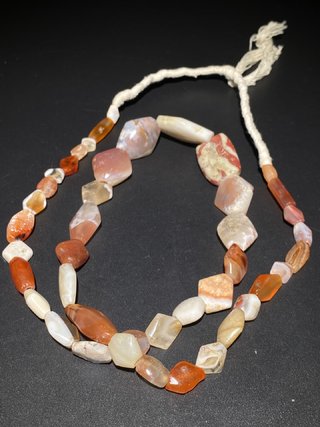 老玛瑙|西亚 千年:爆老 带工凌形老玛瑙 项链