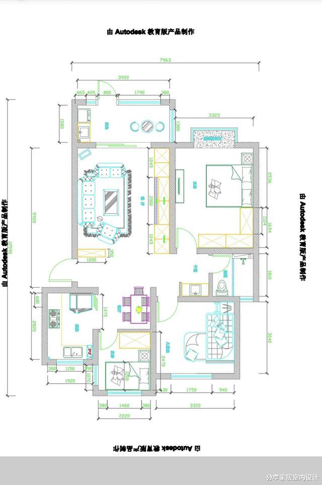 她家普通的装修,不做吊顶,电视墙打满柜子,越住越有家的味道!