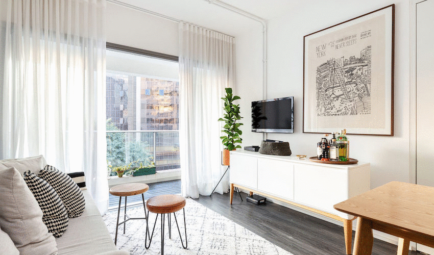 48㎡全能小户，成本低又实用，阳台变身空中花园，真是人间理想！