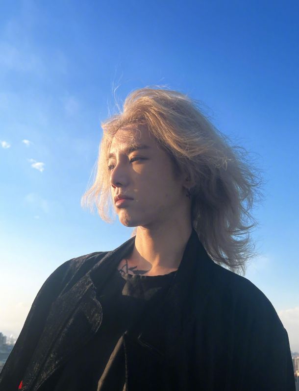 华晨宇|华晨宇再晒金发照，造型凌乱痘印抢镜，王悦伊发同款自拍卖萌