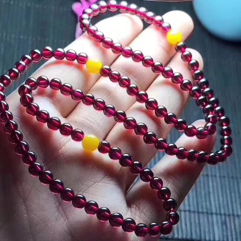 翡翠|饰品手串—石榴石