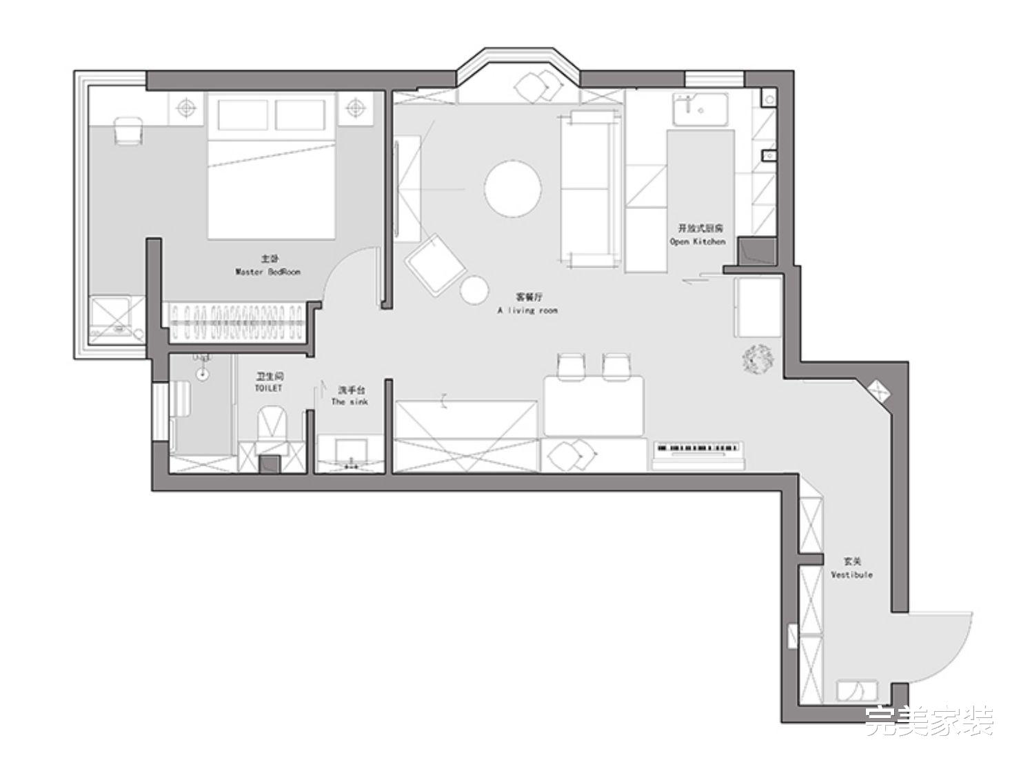 发现一户50㎡现代轻奢风，那叫一个优雅和精致，拍照晒晒