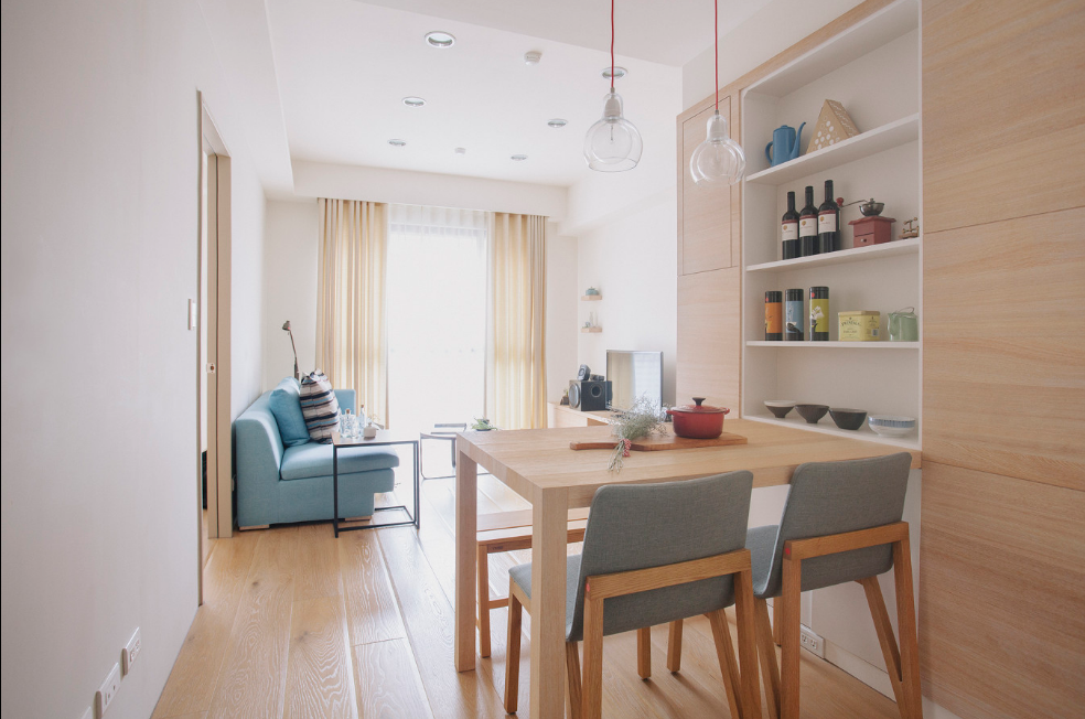 62㎡原木风格两居室案例,温馨舒适,效果出奇的好!