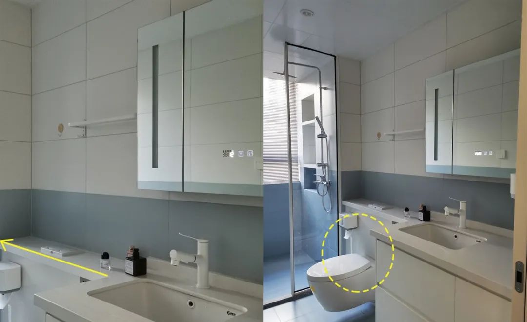 还是我不够聪明,早点装个组合洗漱柜,卫生间再小,收纳也能翻倍