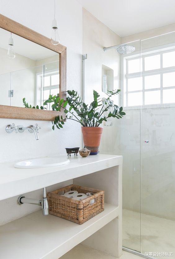 对比2019年,如今砖砌洗手台变美不止亿点点,越简单反倒越耐看