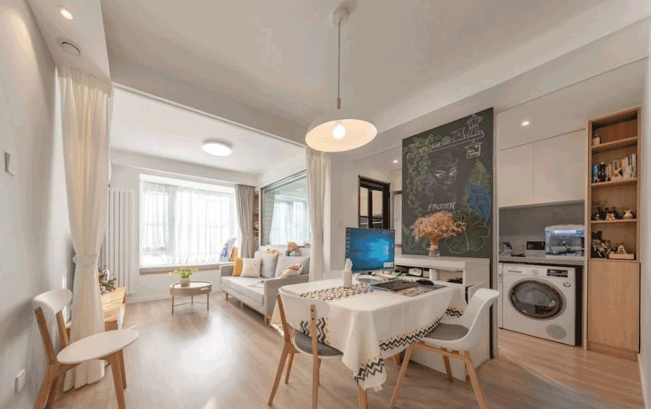 ?北漂女主独居55㎡小家,全屋设计简洁大气,看完真想搬进去!