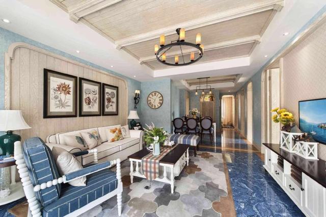 地中海风格新房太美了,花了30万虽然很心疼,但是效果没让人失望