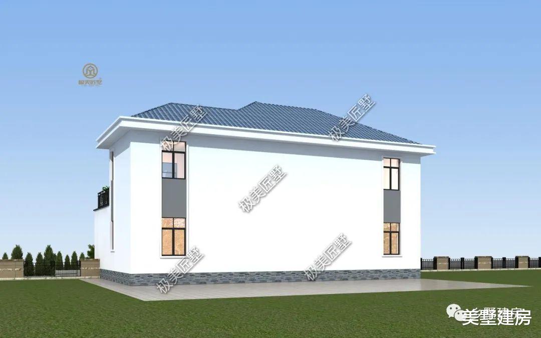 简欧二层自建房,简单却不失气质,回家建房就选它!