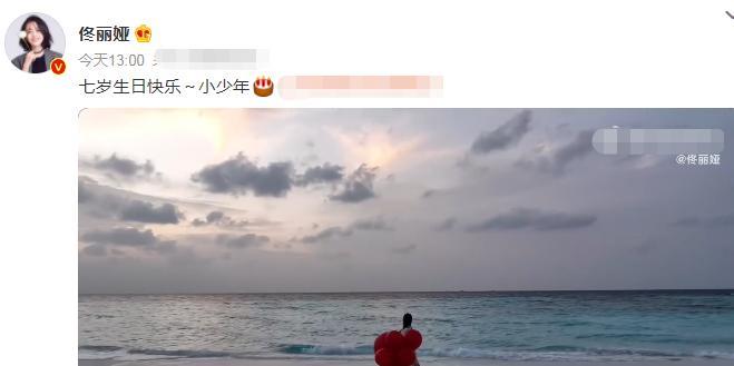 佟丽娅|佟丽娅为儿子庆生!7岁朵朵成小胖墩,陈思诚与女友嗨玩懒理儿子