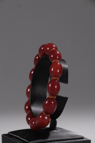 老蜜蜡|欧洲回流-百年老蜜蜡枣珠手串