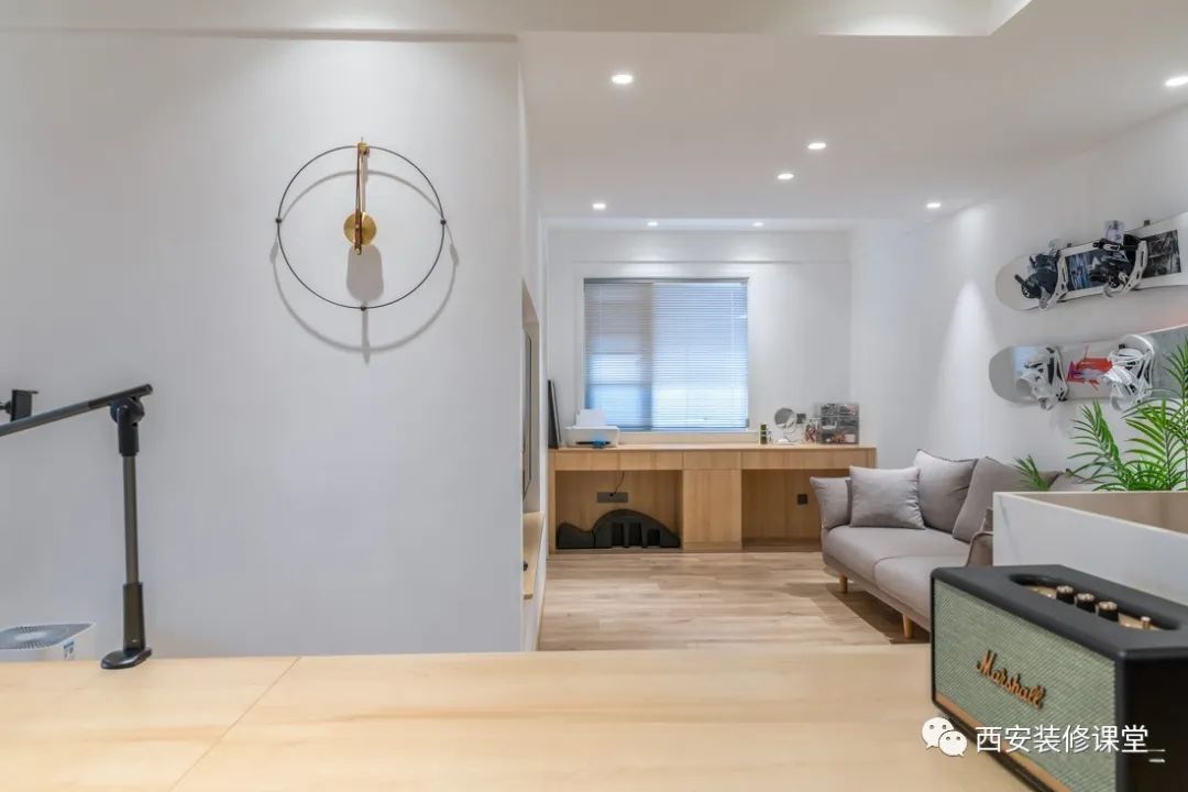 90㎡三室变一室,一人住在家办公,还有三分离卫生间