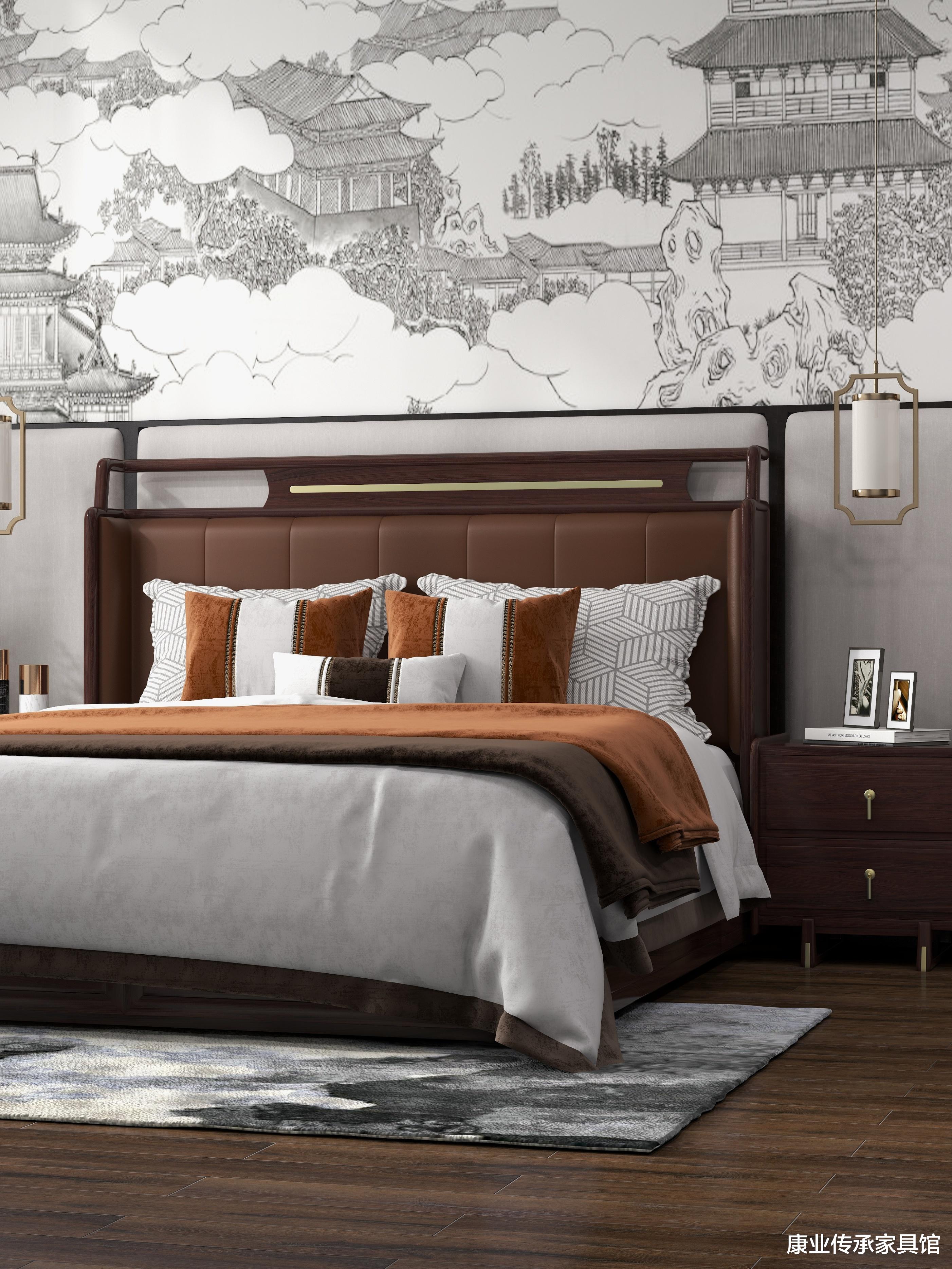 新中式卧室设计,告别沉闷,成为一种时尚潮流