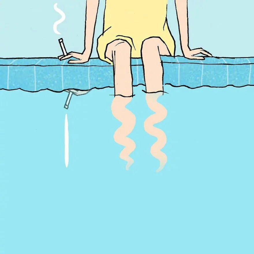 |幽默漫画:人际关系的隐喻 缠绵、冲突、猜忌……