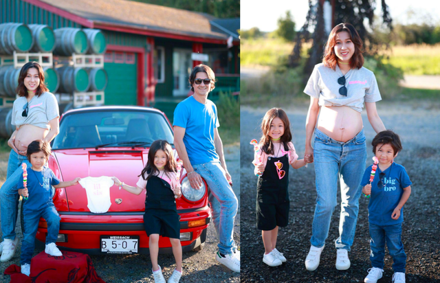 钟嘉欣|38岁钟嘉欣高龄三胎产女！产后素颜出镜吻孩子，混血婴儿长相可爱