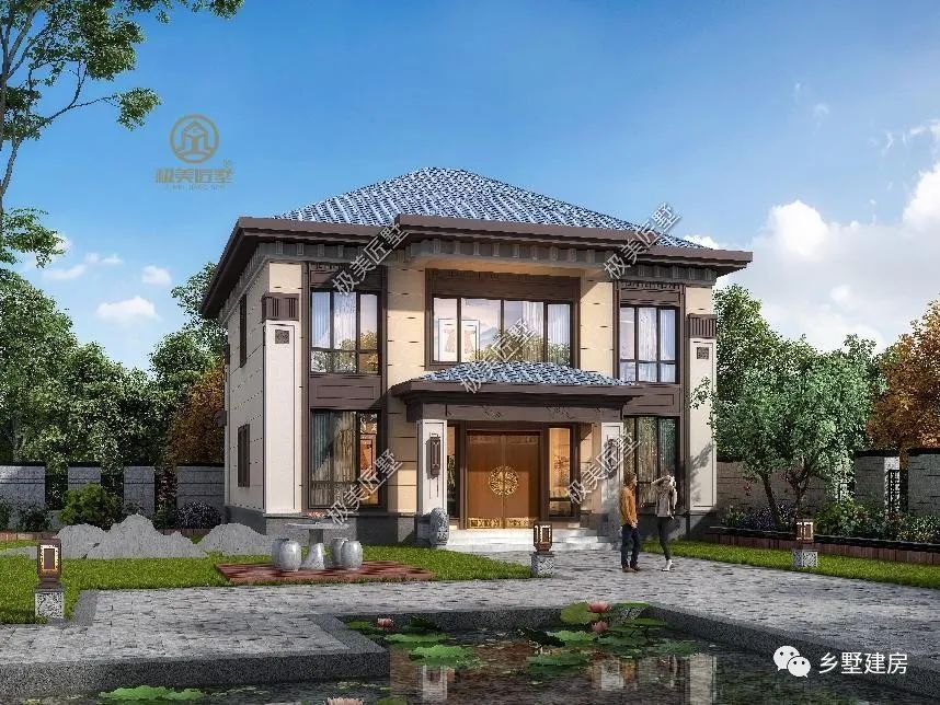 五款客厅挑空别墅设计,外观风格多样,总有一款适合你