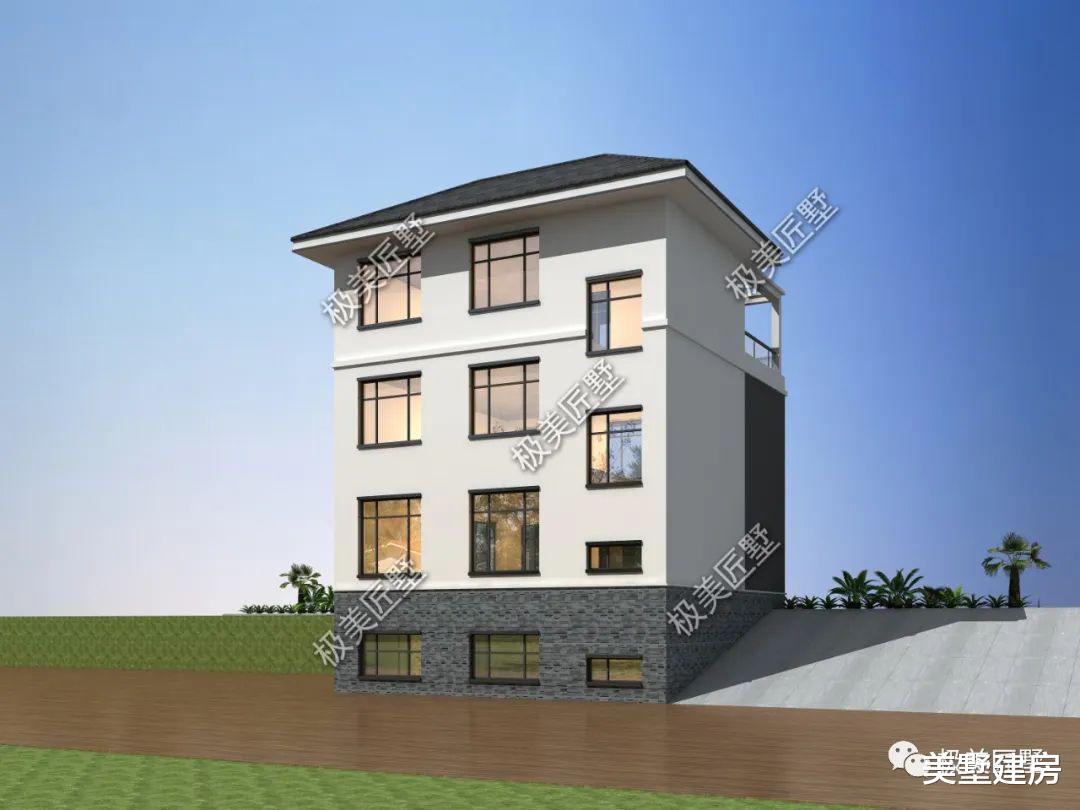 高颜值好房,这款带地下室的现代风,享受惬意的田园生活