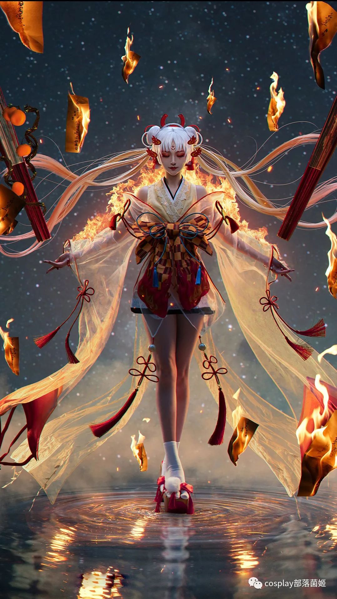 阴阳师|cos：阴阳师不知火决战平安京cos正片@风眠眠