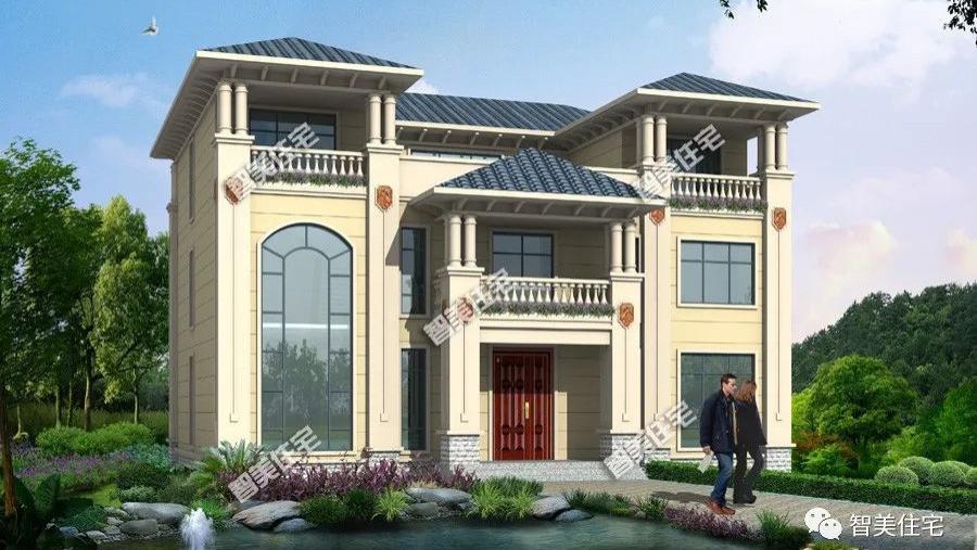 面宽超16米，客厅挑空设计，这栋别墅被奉为村里面的“豪宅”