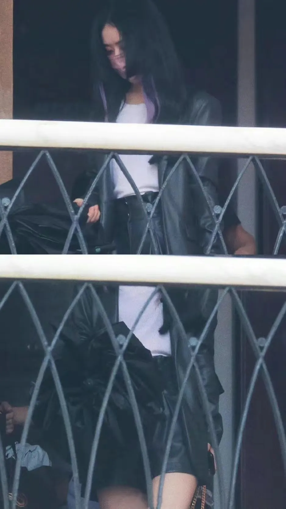 赵丽颖|穿皮质西装的颖宝好酷，赵丽颖穿短裤秀出美腿