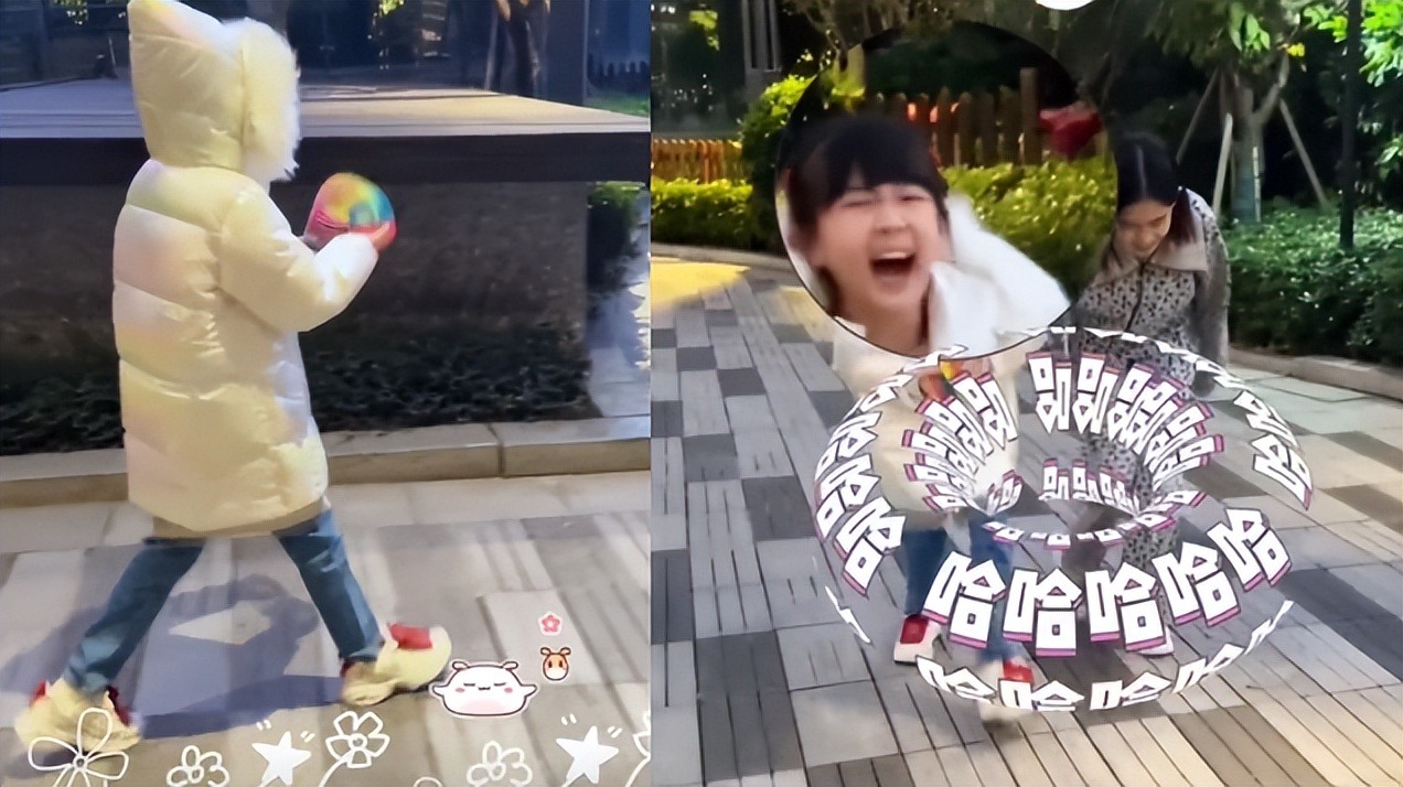 陆毅|陆毅13岁女儿身高近一米七！街上和妹妹兴奋玩闹，五官清秀好像爸