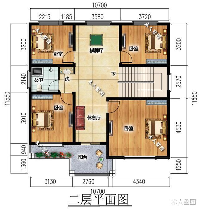 2栋二层新中式别墅,占地都在120平方米以内,爸妈一定会喜欢