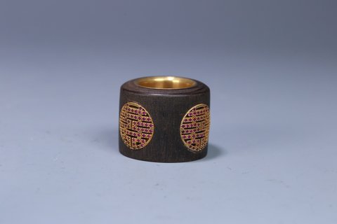 翡翠|清.老沉香扳指一枚