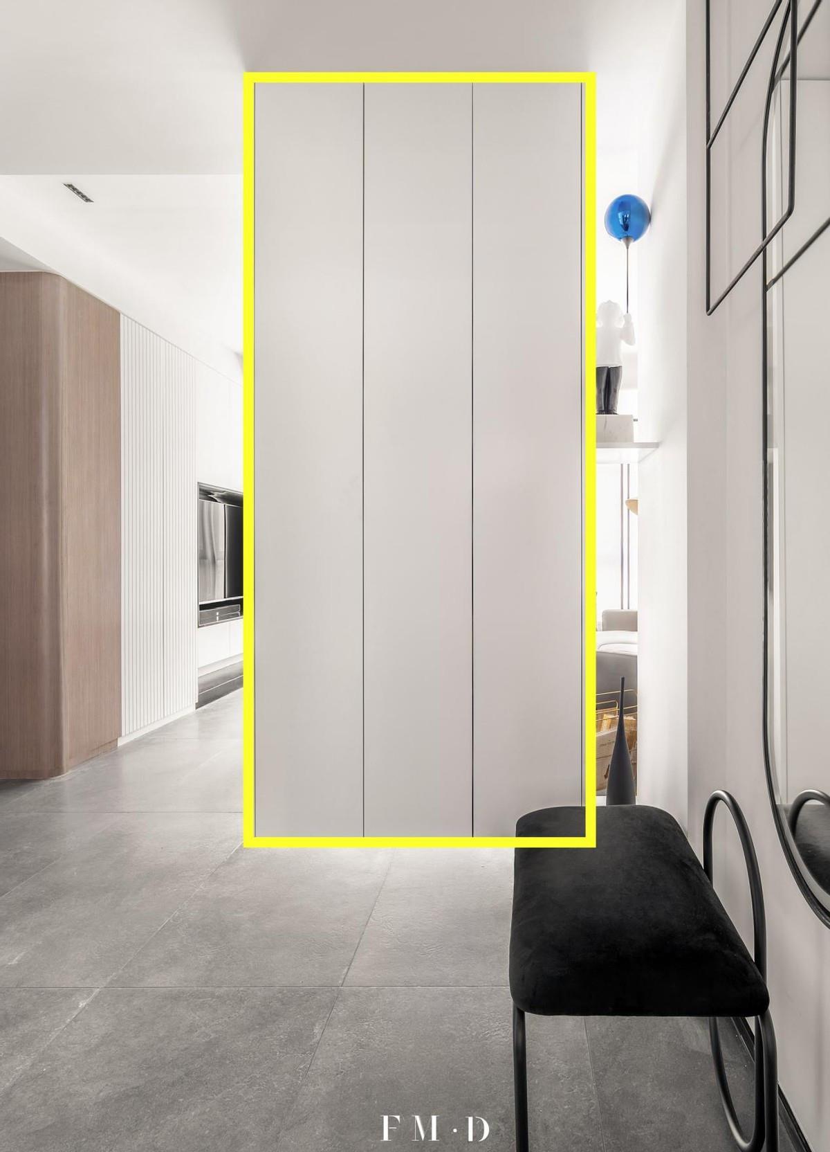 有条件我也想将玄关做成封闭式，“钻石型”入户干净清爽全靠它！