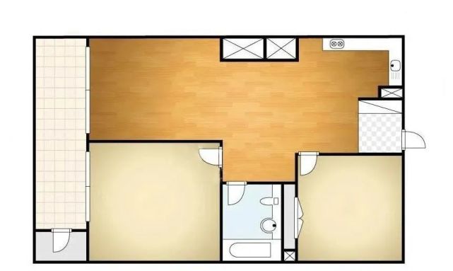 一人独居63平小户型,客厅不需要电视柜,卧室只留床垫!真好看